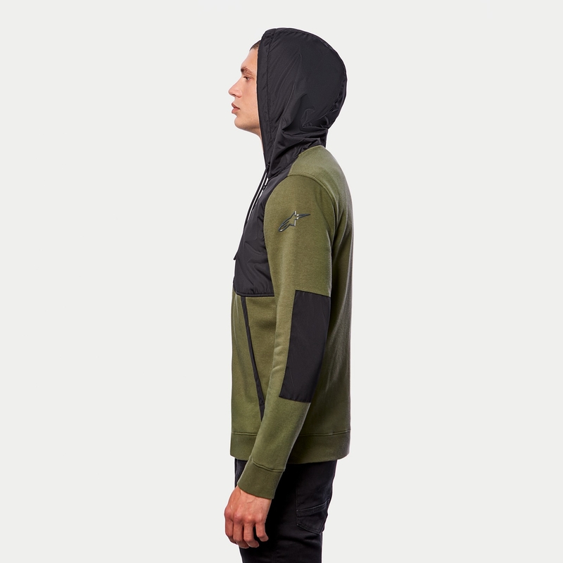 Alpinestars Aligned hanorac verde-negru cu glugă