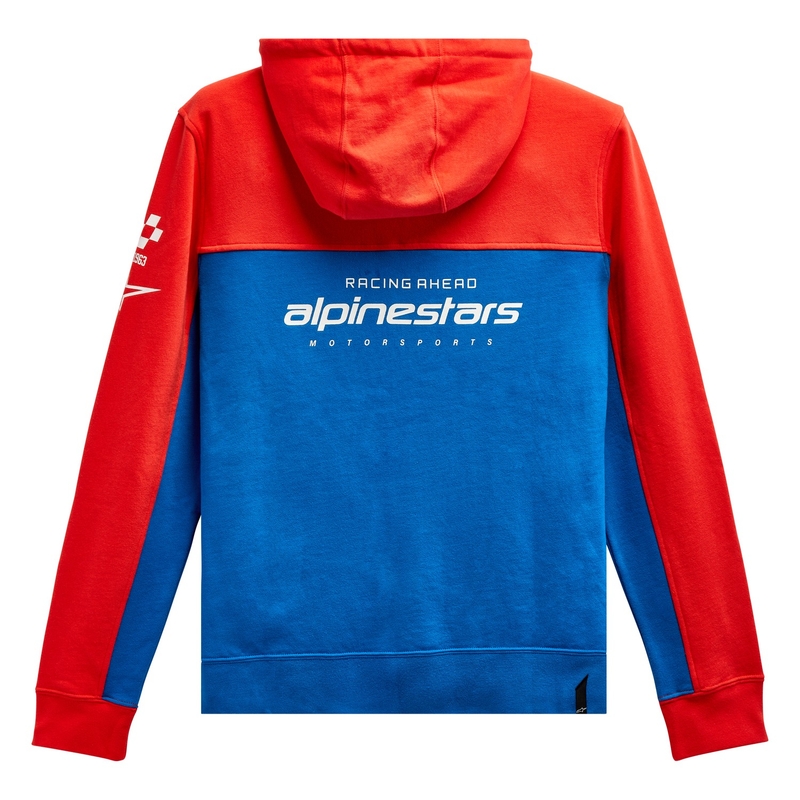 Alpinestars H Block Hoodie roșu-fluorescent-albastru deschis
