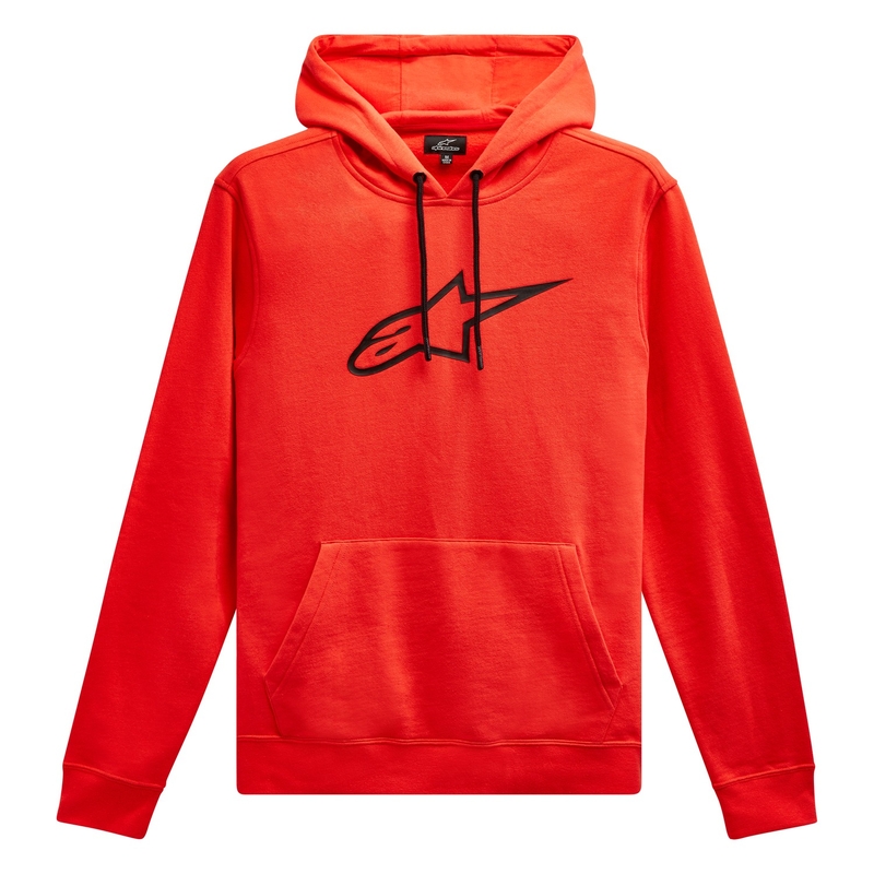 Alpinestars Ageless 2 Hoodie roșu fluo și negru