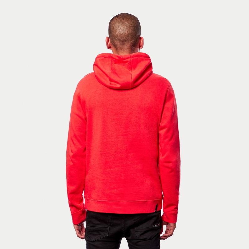 Alpinestars Ageless 2 Hoodie roșu fluo și negru