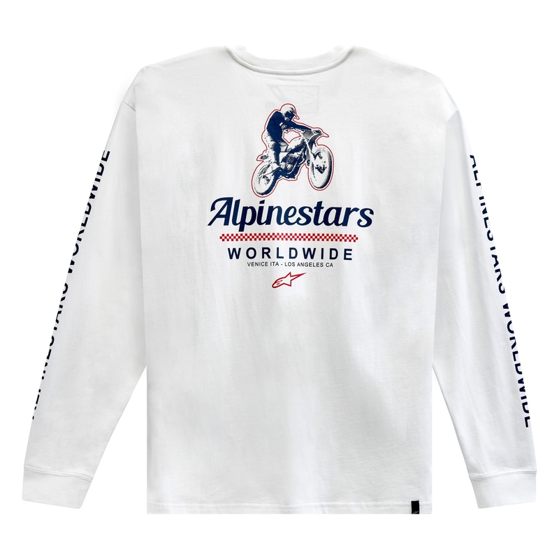 Alpinestars Authenticated Tee alb și negru