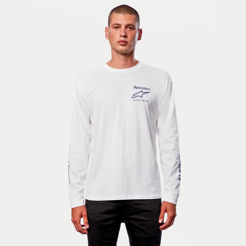 Alpinestars Authenticated Tee alb și negru