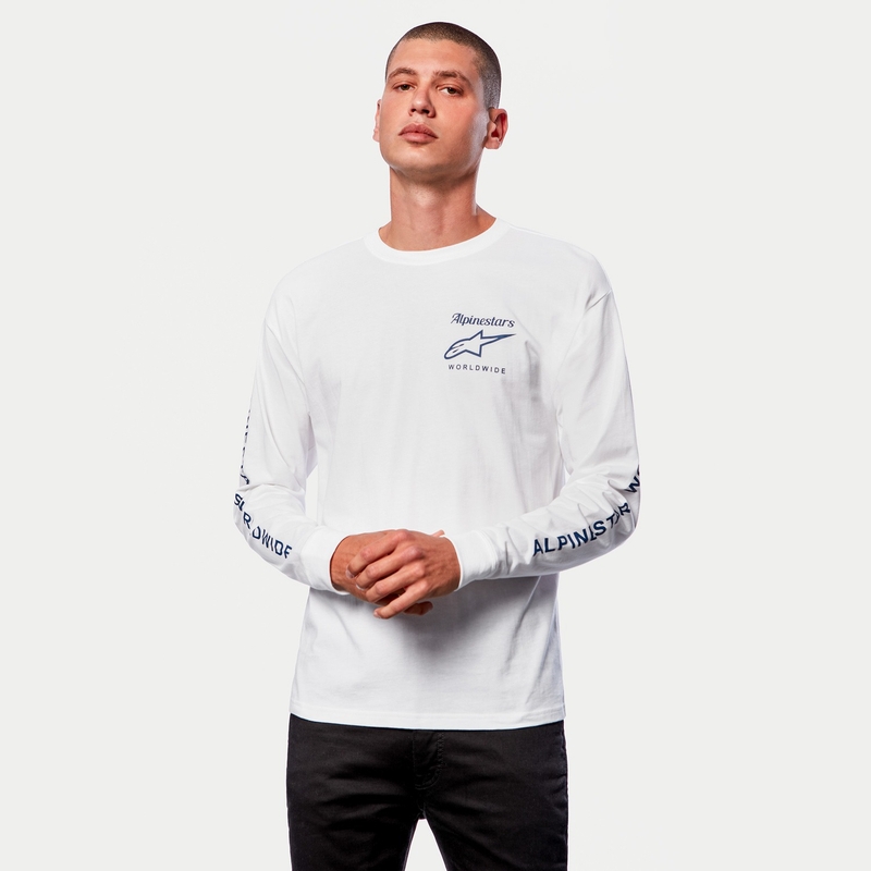 Alpinestars Authenticated Tee alb și negru
