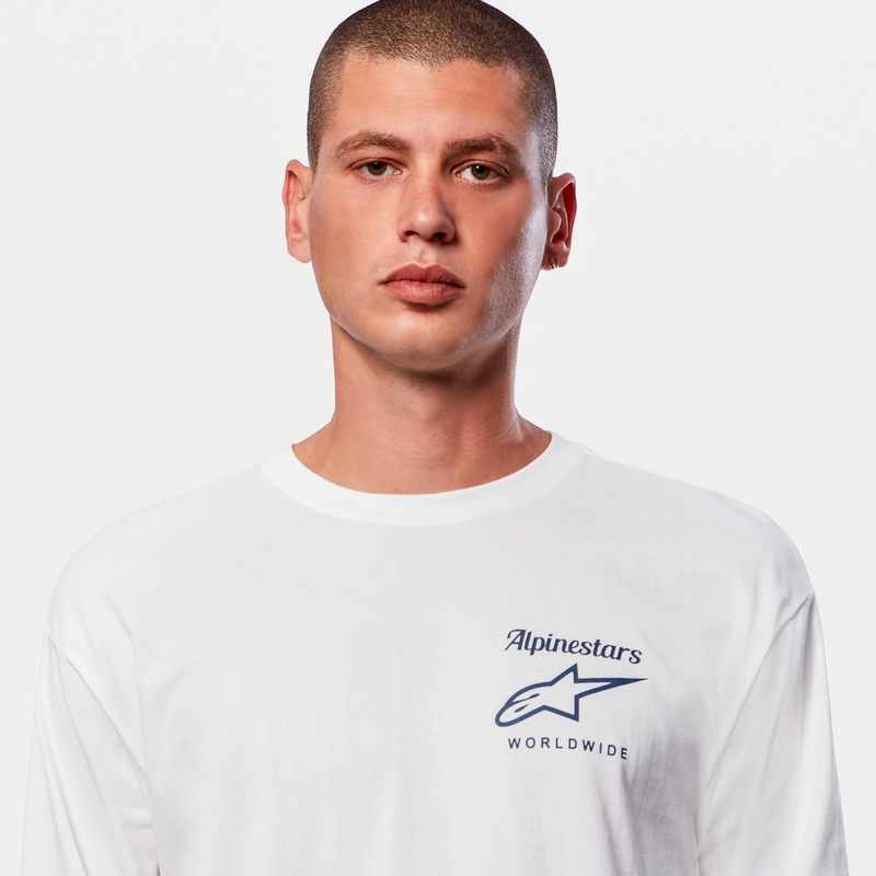 Alpinestars Authenticated Tee alb și negru