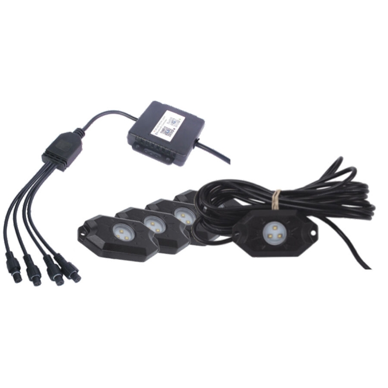RECHIN A CONDUS LUMINA, RGB, MULTI-COLOR, CONTROL BLUETOOTH, SET DE 4 BUCĂȚI