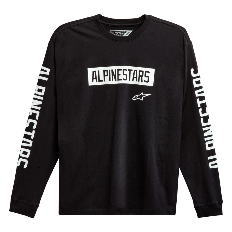 Alpinestars Face Off Tee negru și alb