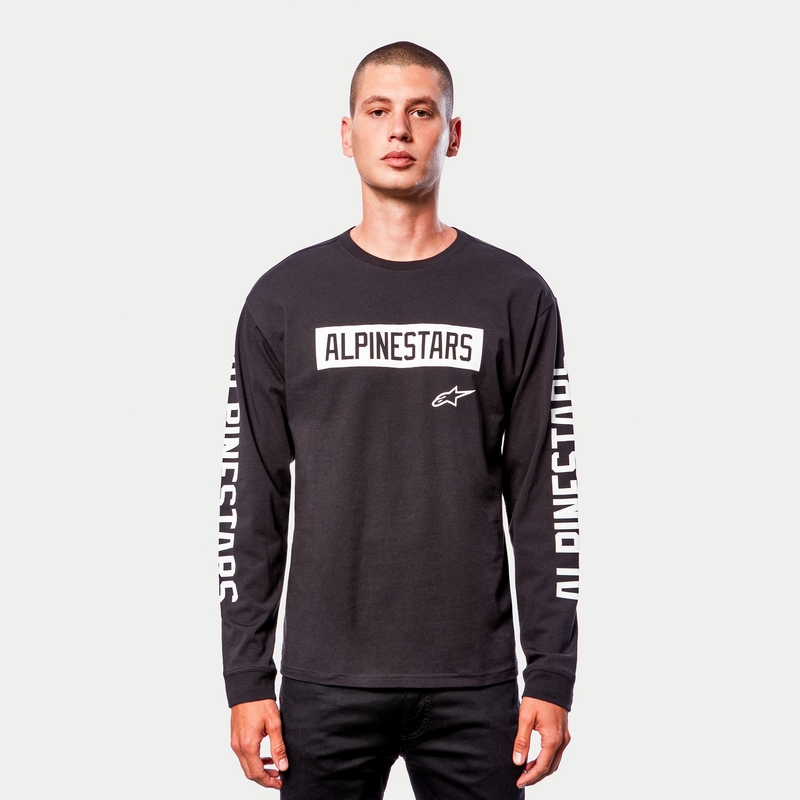 Alpinestars Face Off Tee negru și alb