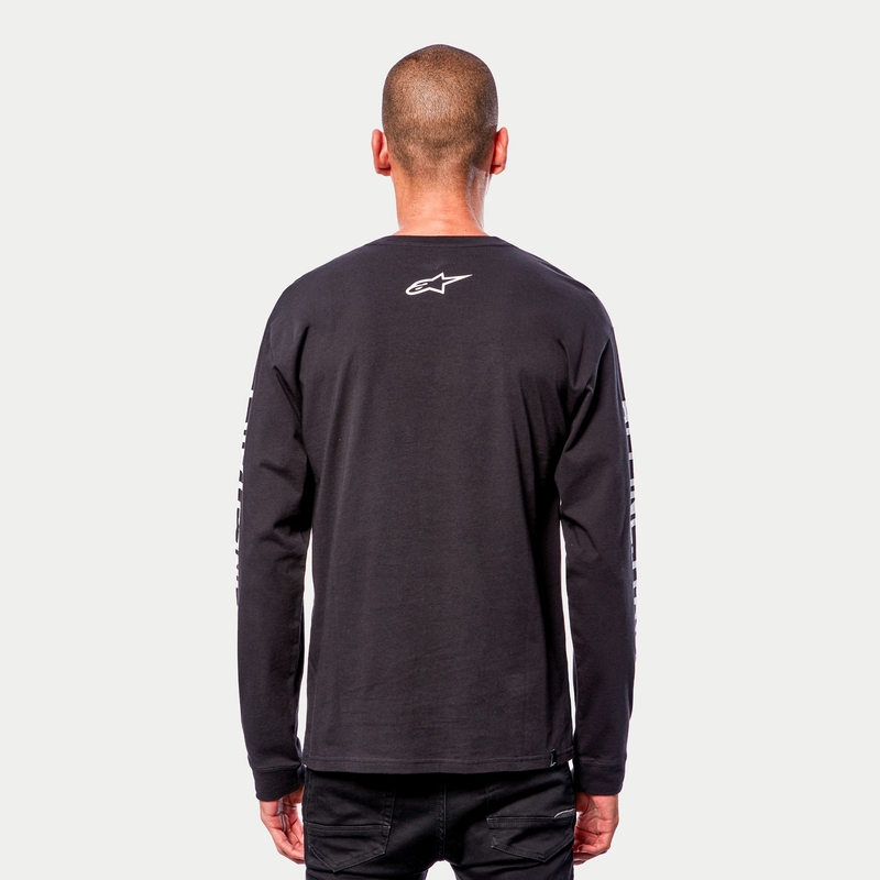 Alpinestars Face Off Tee negru și alb