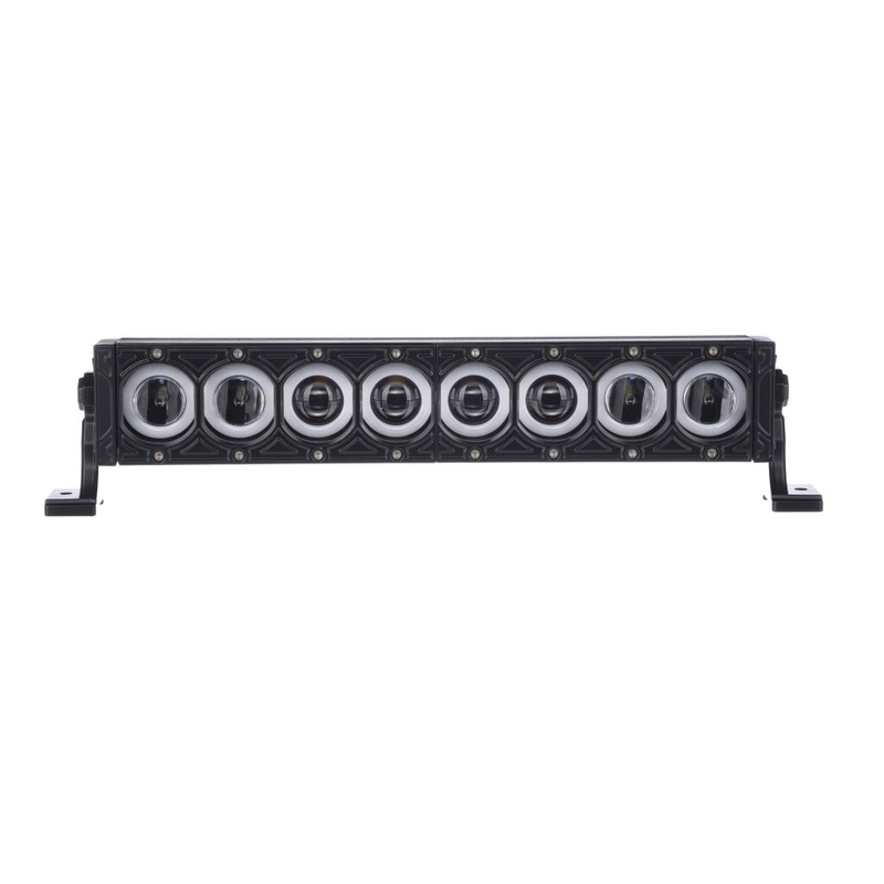 Rampă de lumină cu LED-uri SHARK LED LIGHT BAR 17" cu inele HALO, CREE LED, 80W