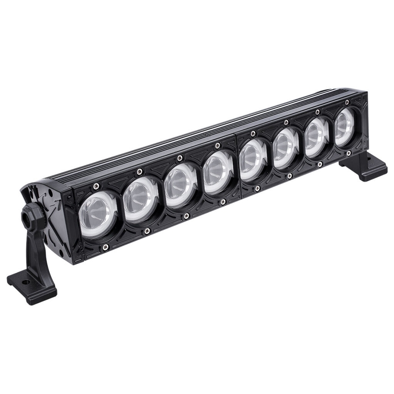 Rampă de lumină cu LED-uri SHARK LED LIGHT BAR 17" cu inele HALO, CREE LED, 80W
