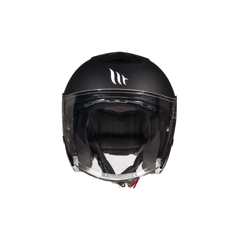 Cască de motocicletă deschisă MT Thunder SV Jet Black Open
