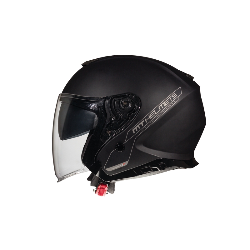 Cască de motocicletă deschisă MT Thunder SV Jet Black Open