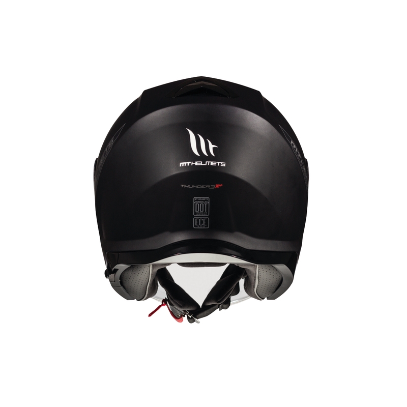 Cască de motocicletă deschisă MT Thunder SV Jet Black Open