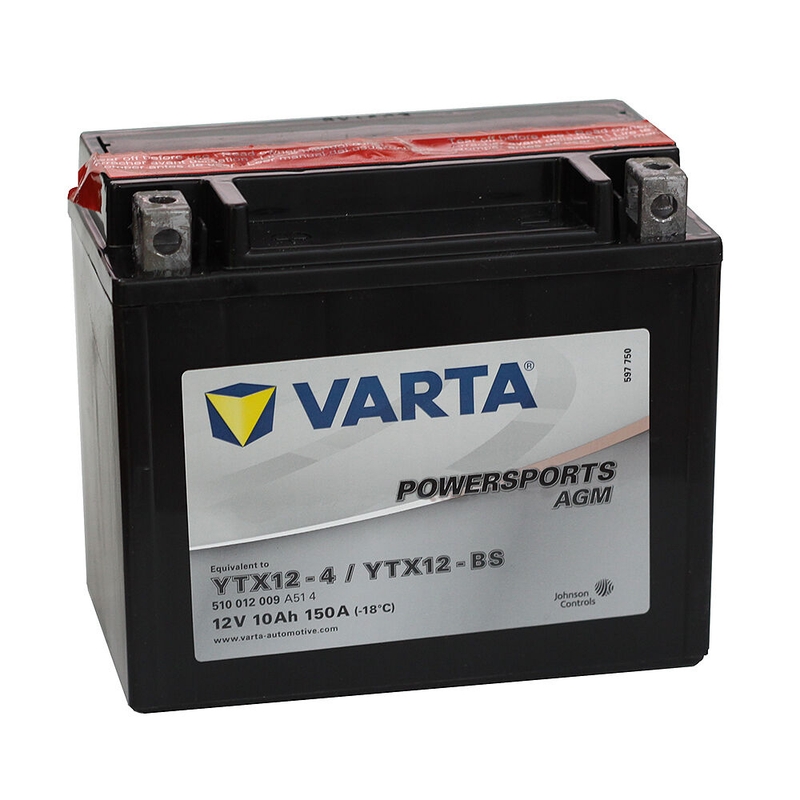 Baterie VARTA 12V/10AH-MOTO LF fără întreținere (YTX12-4/YTX12-BS)