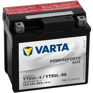 Baterie VARTA YTX5L-4/YTX5L-BS 12V/4Ah fără întreținere VARTA YTX5L-4/YTX5L-BS