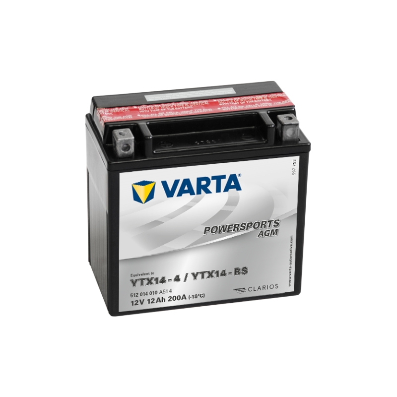 VARTA YTX14-4/YTX14-BS 12V/12Ah baterie fără întreținere VARTA YTX14-4/YTX14-BS