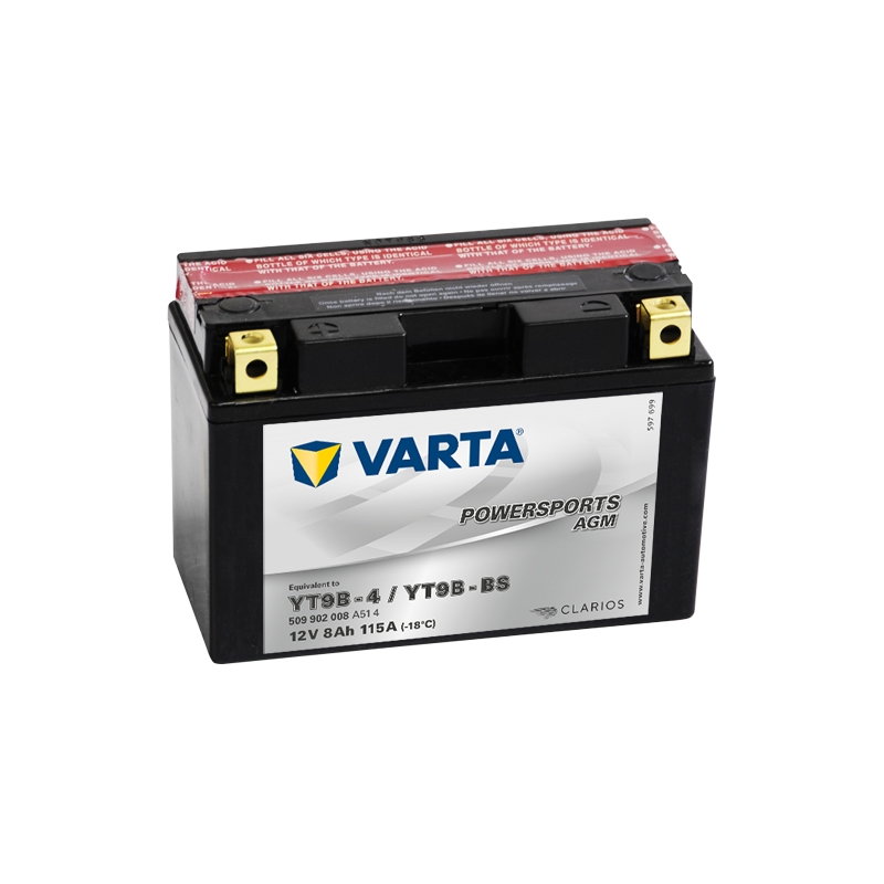 Baterie VARTA YT9B-4/YT9B-BS 12V/8Ah fără întreținere VARTA YT9B-4/YT9B-BS