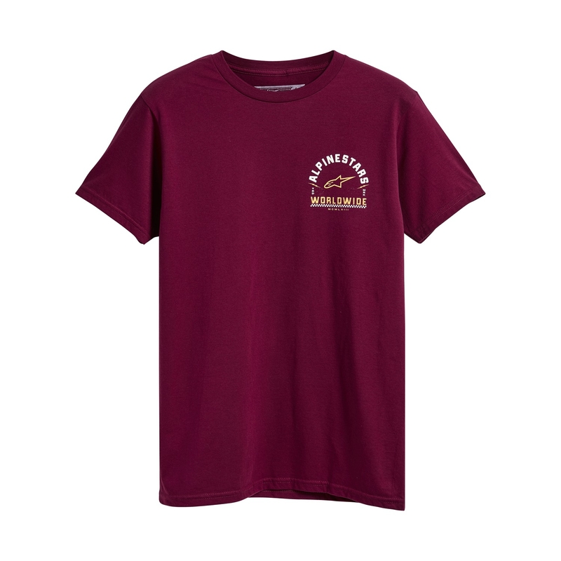 Tricou Alpinestars Weelee Tee burgundy burgundy lichidare