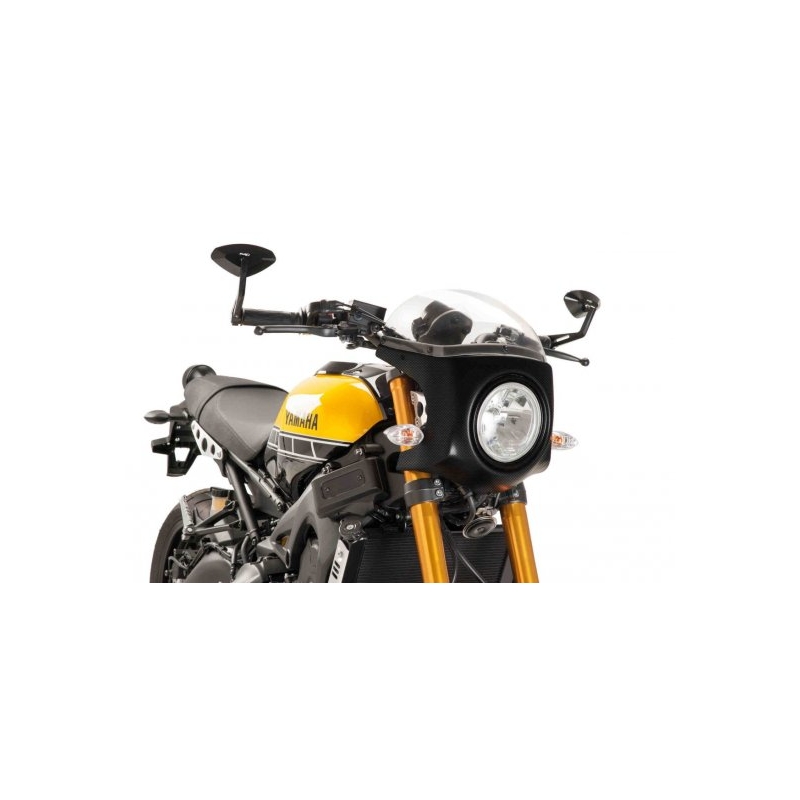 Parbriz universal PUIG SEMI-FAIRING carbon look transparent
