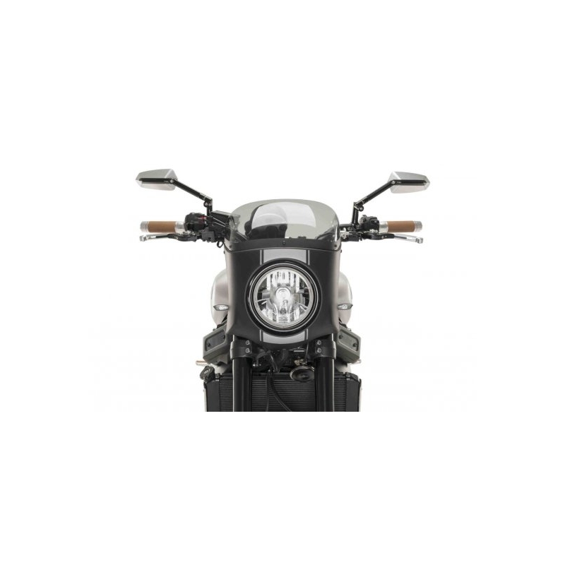 Parbriz PUIG SEMI-FAIRING matt black smoke pentru TRIUMPH Bonneville Speedmaster 1200 2018-2024