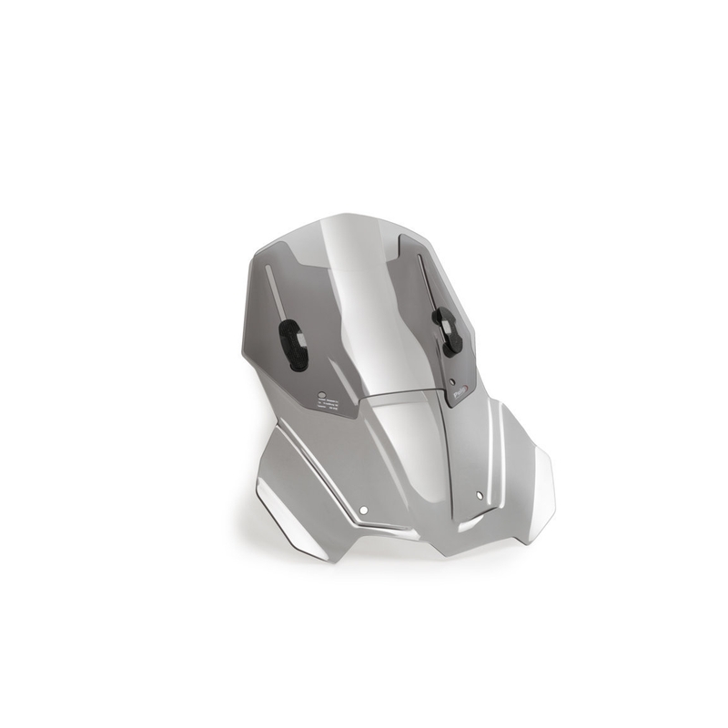 Parbriz PUIG RACING WITH SUPPORT + PROTECTION smoke
