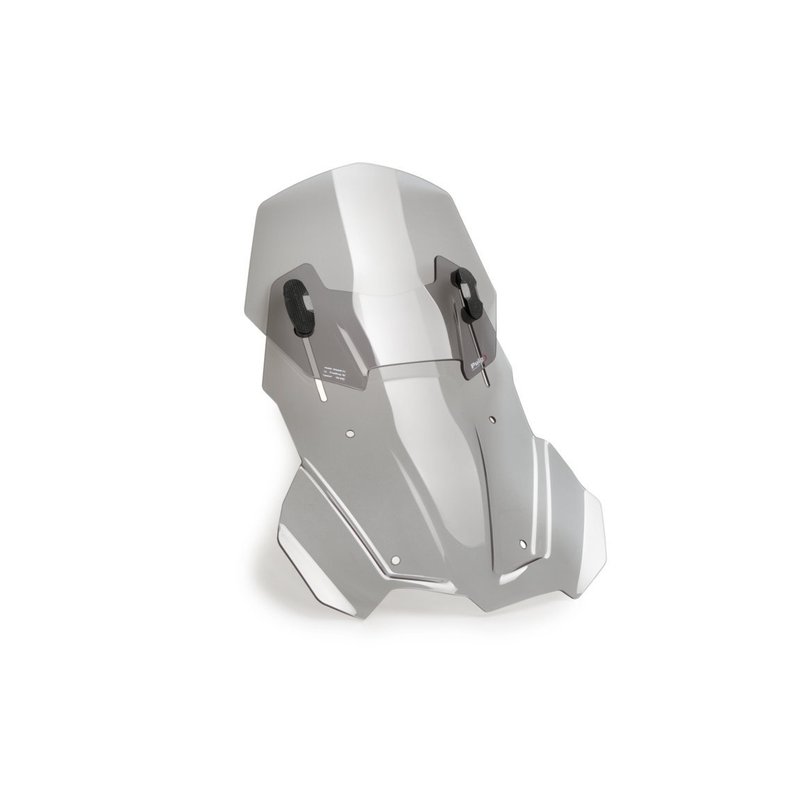 Parbriz PUIG RACING WITH SUPPORT + PROTECTION smoke