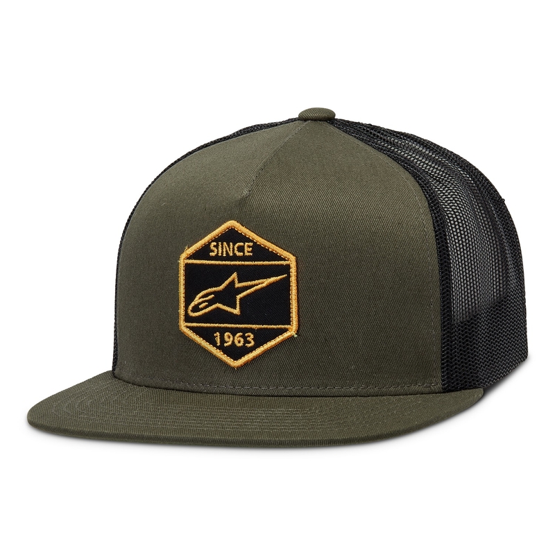 Alpinestars Bolt Trucker șapcă verde-negru