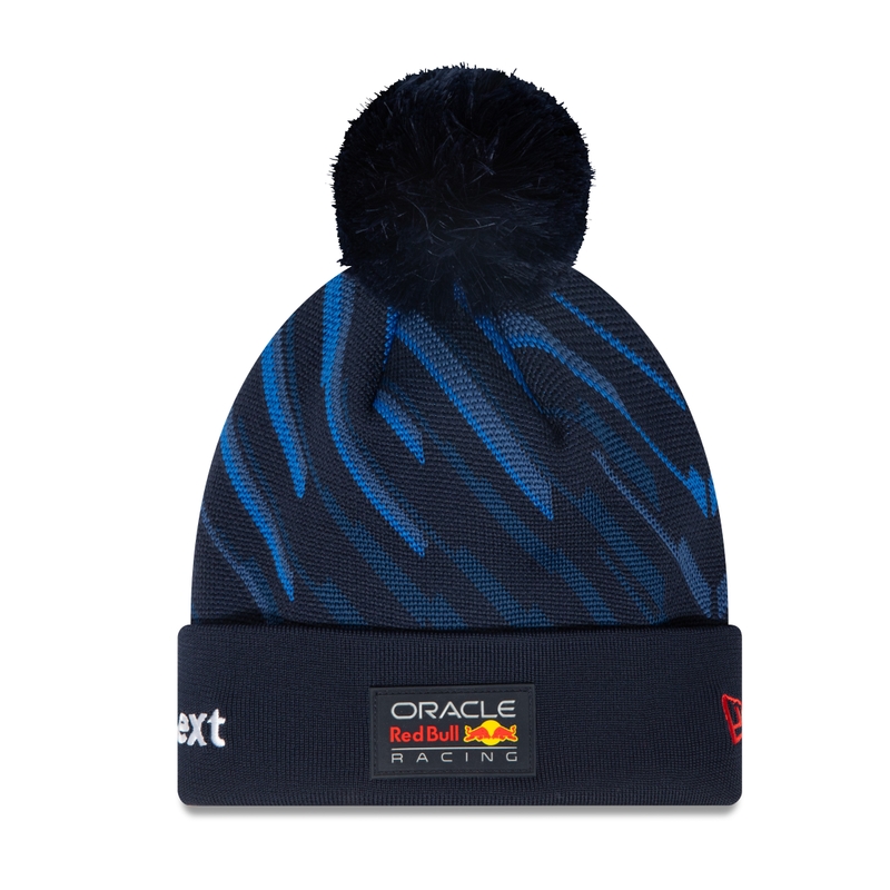 Șapcă cu pompon Red Bull Racing F1 Max Verstappen albastru