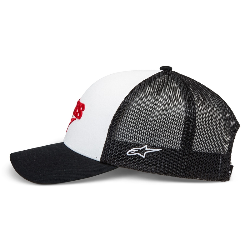 Șapcă Alpinestars Pedigree alb-negru-roșu