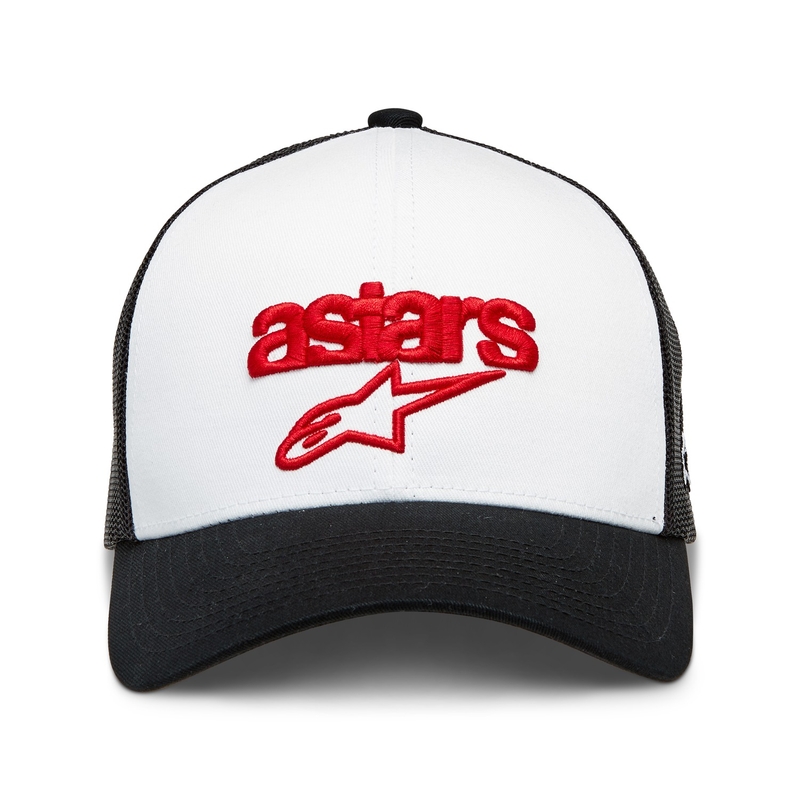 Șapcă Alpinestars Pedigree alb-negru-roșu