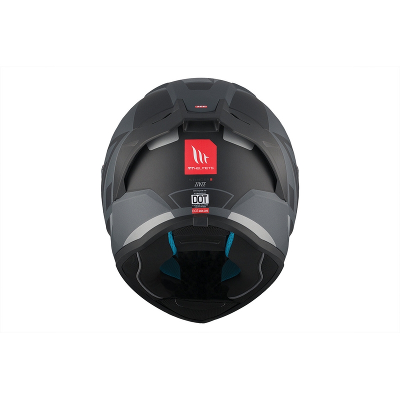 Cască de motocicletă MT Stinger 2 Solid Zivze Black-Grey Matte Integral Motorcycle Helmet lichidare