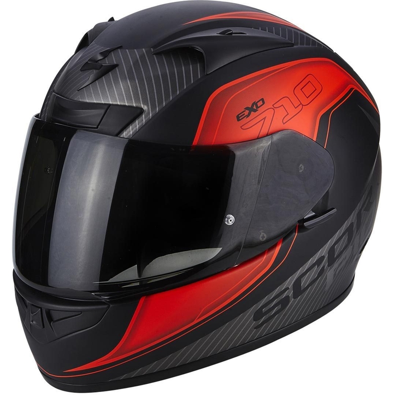 Cască integrală Scorpion EXO-710 Air Mugello negru mat-rosu