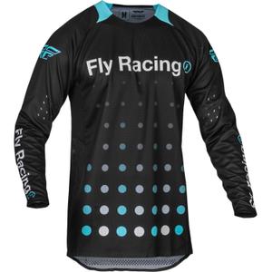 Tricou de motocros FLY Racing Evolution DST 2024 negru și albastru
