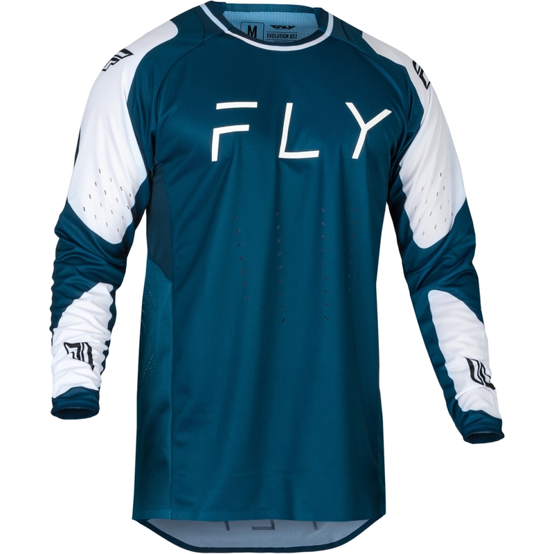 Tricou motocross FLY Racing Evolution DST albastru-alb - vânzare lichidare