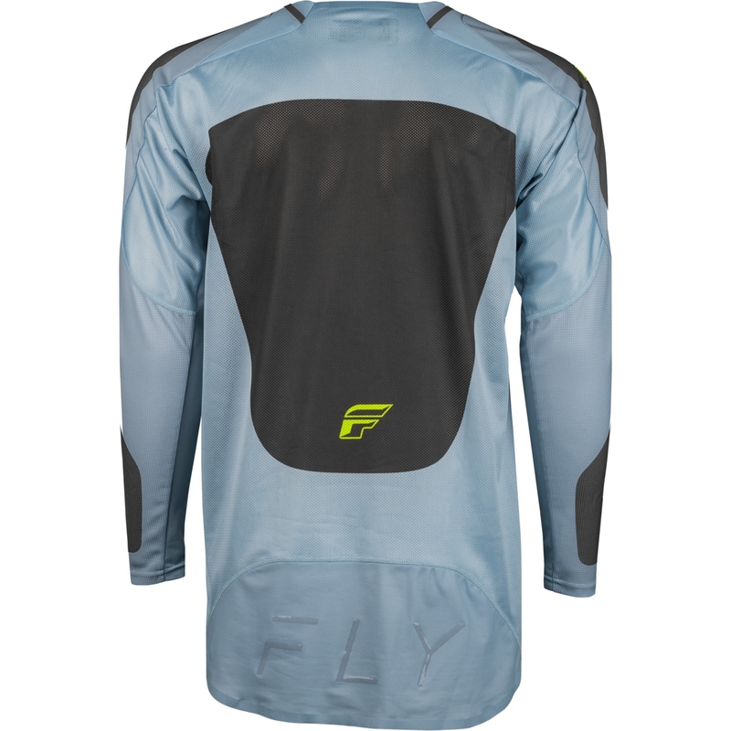 Tricou motocross FLY Racing Evolution DST gri-negru-verde fluo - reducere lichidare
