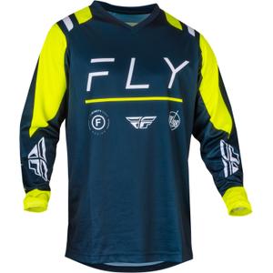 Tricou de motocros FLY Racing F-16 2024 albastru-fluo-galben-albastru
