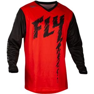 Tricoul de motocros pentru copii FLY Racing F-16 2024 roșu-negru-gri