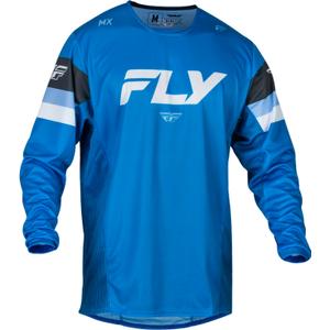 Tricou de motocros FLY Racing Kinetic Prix 2024 albastru-gri-albastru