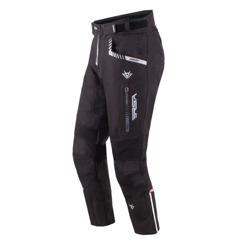 RSA Greby 2 pantaloni de motocicletă neagră - Grade II