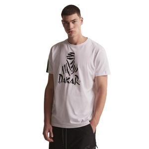 Tricou DAKAR DKR Logo 123 alb lichidare