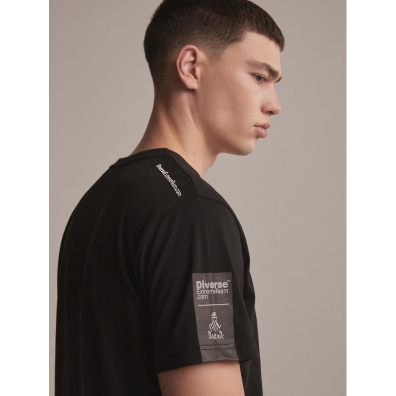 Tricou DAKAR DKR Logo 123 negru