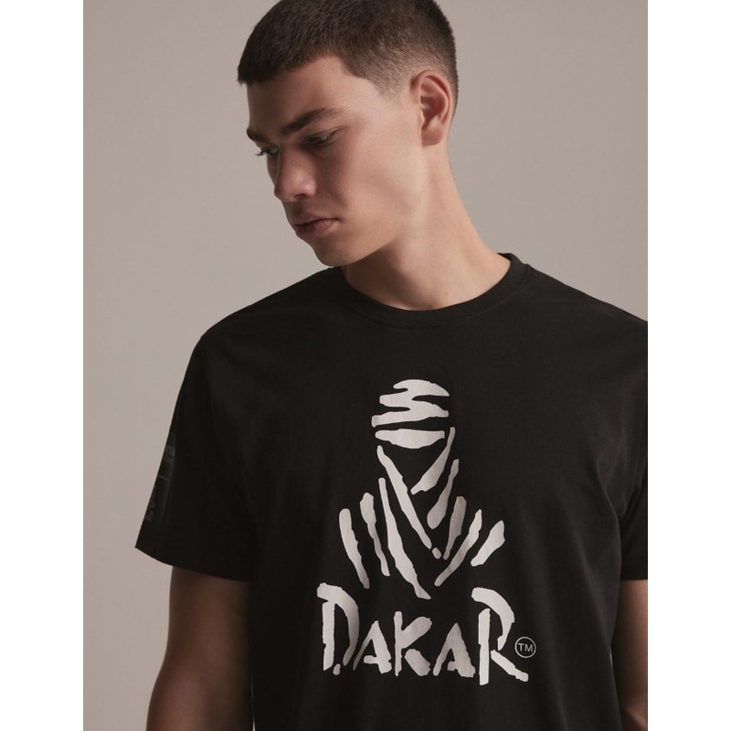 Tricou DAKAR DKR Logo 123 negru