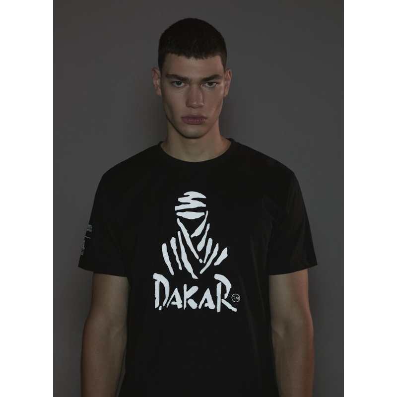 Tricou DAKAR DKR Logo 123 negru