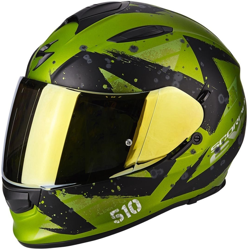 Cască de motocicletă integrală Scorpion EXO-510 Air Marcus negru mat-verde lichidare