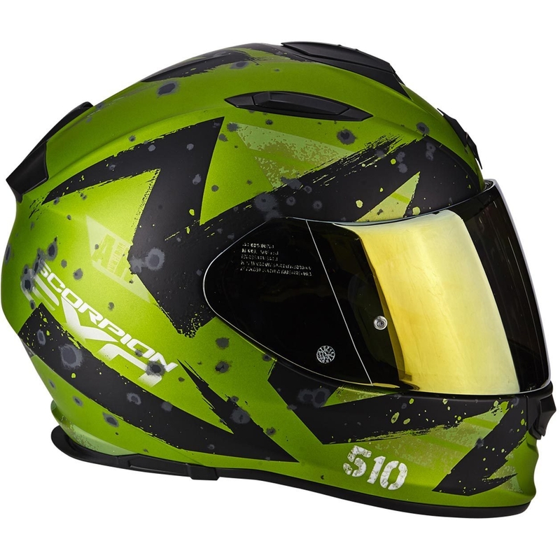 Cască de motocicletă integrală Scorpion EXO-510 Air Marcus negru mat-verde lichidare