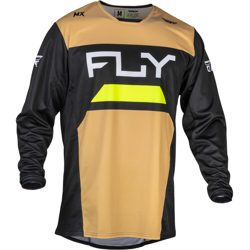 Tricou motocross FLY Racing Kinetic Reload galben-negru-galben fluo