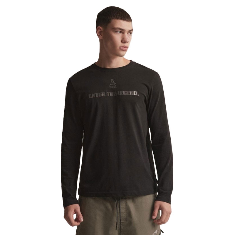 Tricou cu mânecă lungă DAKAR DKR LG REF negru