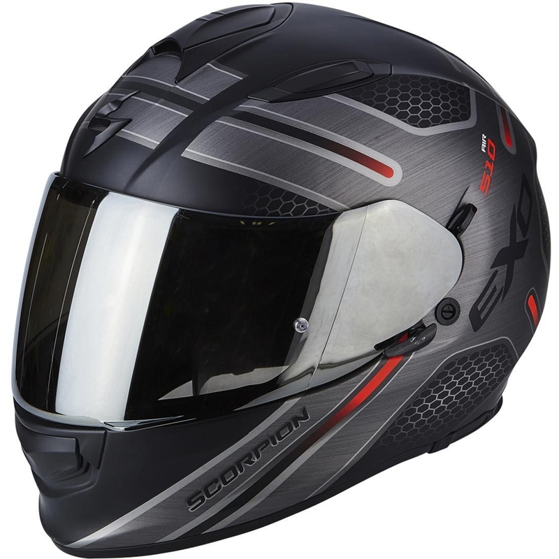 Casca de motocicletă integrală Scorpion EXO-510 Air Route Black Matte Red Sale lichidare