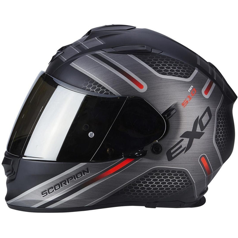 Casca de motocicletă integrală Scorpion EXO-510 Air Route Black Matte Red Sale lichidare