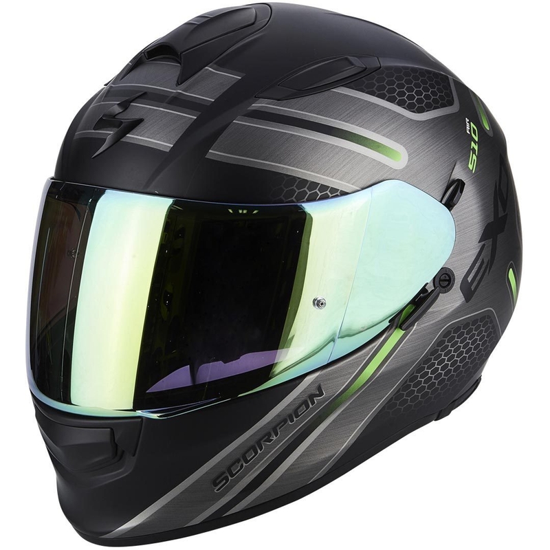 Cască integrală de motocicletă Scorpion EXO-510 Air Route negru mat-verde